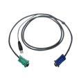thumbnail image 3 of IOGEAR G2L5202U - Video / USB cable - USB, HD-15 (VGA) (M) to HD-15 (VGA) (M) - 6 ft - for IOGEAR GCS1716; MiniView Dual View KVM Switch GCS1744, Dual View KVMP Switch GCS1742, 3 of 6