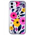 thumbnail image 1 of Funda para iPhone 12 InstaCase Flores Amarillas y Magenta Uso rudo, 1 of 4
