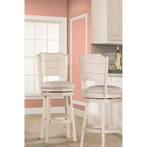Hillsdale Clarion 41.25" Wood Contemporary Counter Stool in White