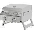thumbnail image 4 of Expert Grill 2 Burner Tabletop Propane Gas Grill in Stainless Steel, 4 of 7
