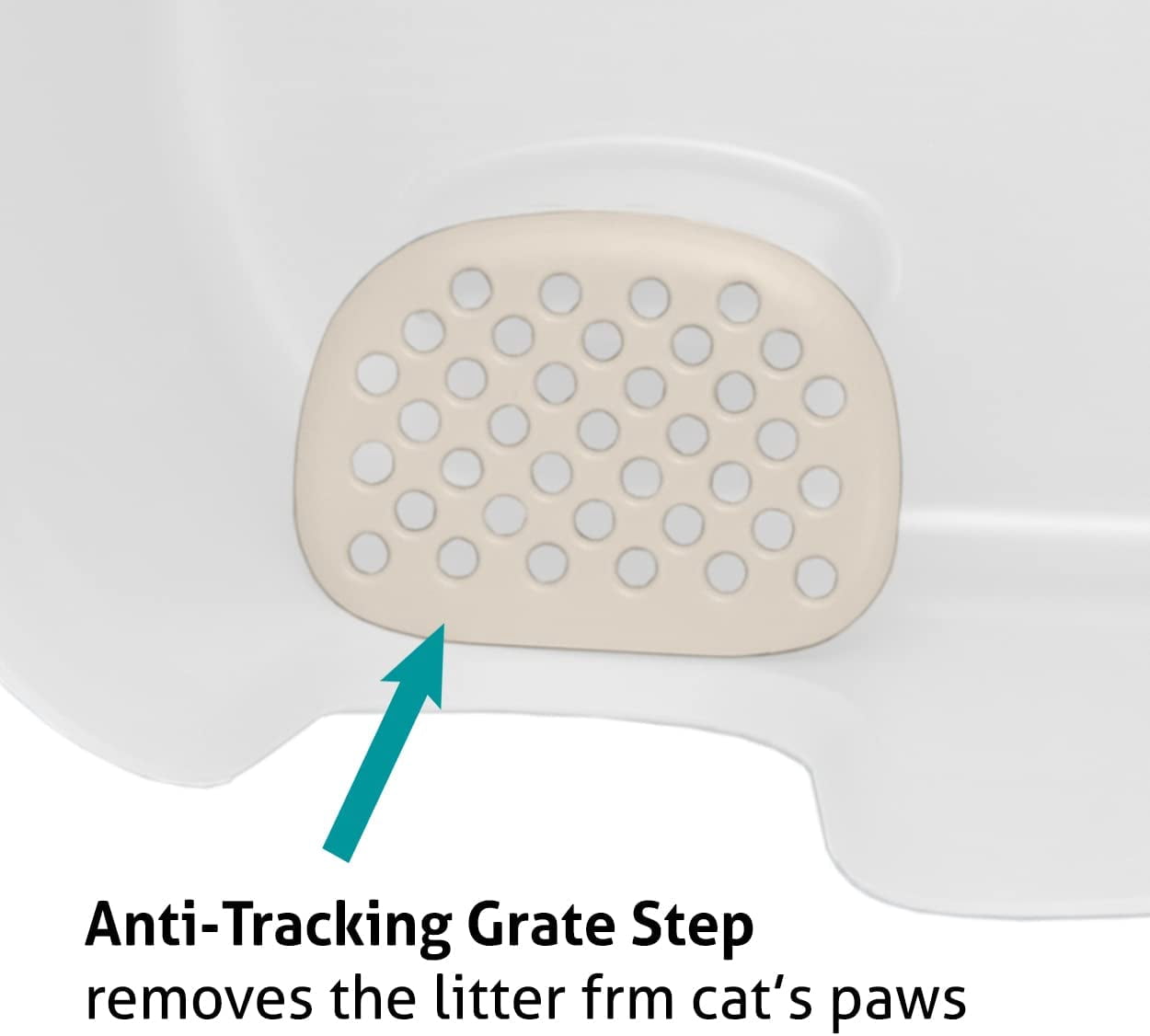 Richell  Richell PAW TRAX High Wall Cat Litter Box XL in White