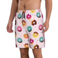 thumbnail image 2 of Vsdgher Colorful Donuts Men's Beach Shorts, Surfing shorts, Swim trunks, Quick Dry Swim Trunks for Surfing Beach Fun -Medium, 2 of 6