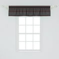 thumbnail image 2 of Ambesonne Abstract Window Valance, Zigzag Chevron Theme Art, 54" X 12", Charcoal Grey Pale Grey, 2 of 3