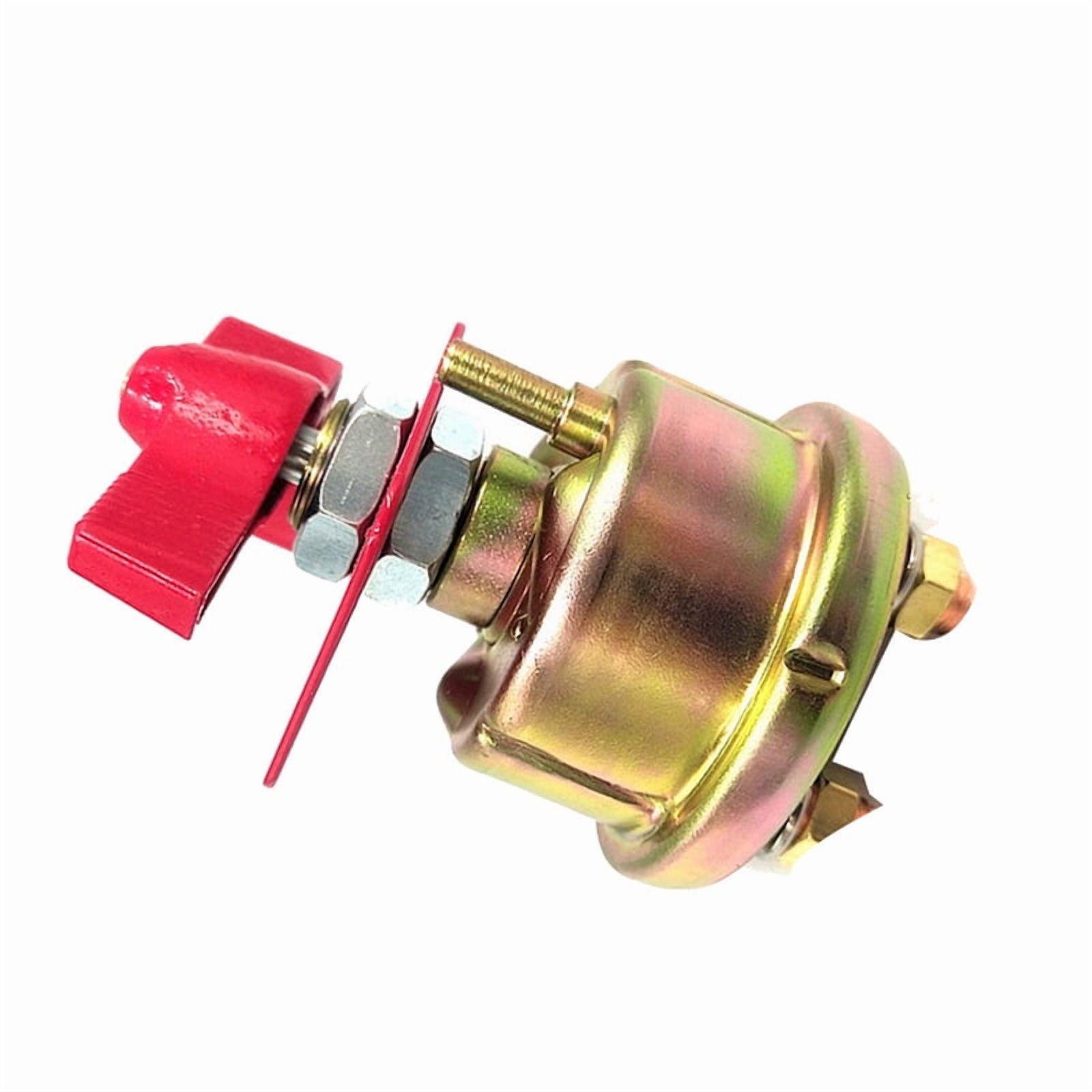 2X Universal Forklift Excavator-Marine Battery Disconnect Switch with Lock Bracket Power Cut Off Battery Switch Metal