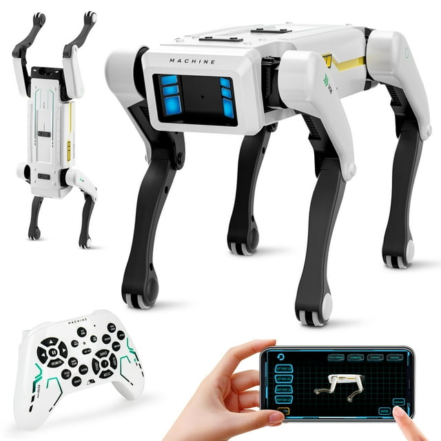 Perro robot inteligente Dingdongwu, mascota STEM interactiva a partir de 6 años