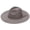 Gray, variant on Adult Wide Brim Suede Fedora Hats Unisex Classic Felt Panama Hat Solid Color Retro Fedora Large Western Rancher Hat Jazz Cap