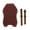 Waist-Brown, variant on Cool Car for Seat Cushion Massaging Mat Breathable Silicone Non-Slip Massage for Seat Cover 4 Colors