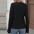 thumbnail image 7 of Wowcloth Women's Waffle Knit Pullover Top, Fashionable Design, Soft and Breathable for Everyday Casual Use, 7 of 7