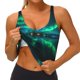 thumbnail image 3 of Balery Northern Lights Sujetadores deportivos con espalda cruzada para mujer, acolchados, sin costuras, de alto impacto, ideales para yoga, gimnasio, entrenamiento y fitness.-XX-Large, 3 of 8