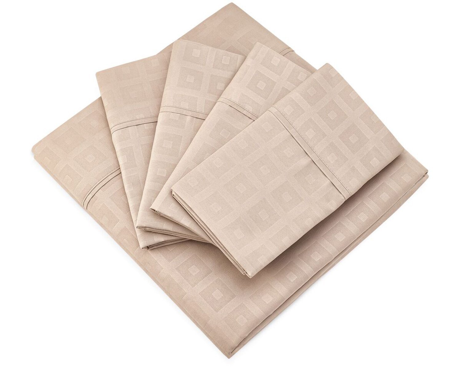 Cosy House Collection Elegant Square Embossed Bed Sheet Set Walmart