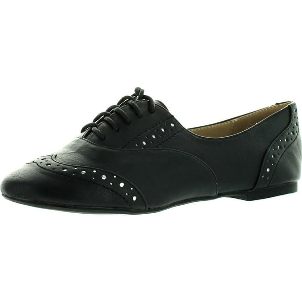 Restricted - Restricted Womens Savoy Oxford Flats Shoes, Black, 6 ...