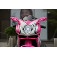 thumbnail image 6 of POVANLI  12V Kids Electric Motorcycle, Battery Power Ride on Motorcycle Toy with Slow Start, Power Display, Lighting Wheels, Bluetooth, USB, MP3, Early Education for Children Aged 3-4, Gift (Pink), 6 of 10