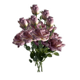 thumbnail image 2 of Lifelike Faux Silk Roses Flowers with Stem Artificial Rose Bouquet Vintage Fake Roses Dried Flower for Valentines Day Office Table Decor Home Garden Wedding Party Gifts Decoration 2025 5Pcs(Purple), 2 of 9