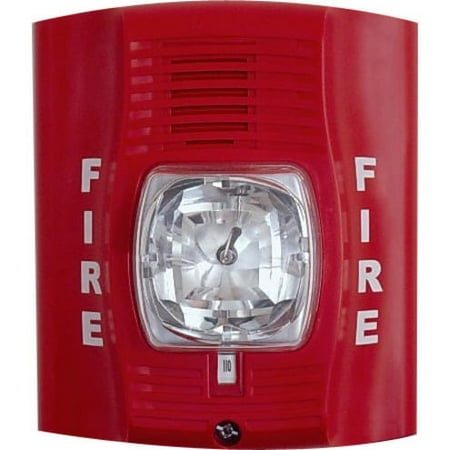 System Sensor P2R Spetralert Wall-Mt Selectable-Output Horn Strobe, 12/24V, Red