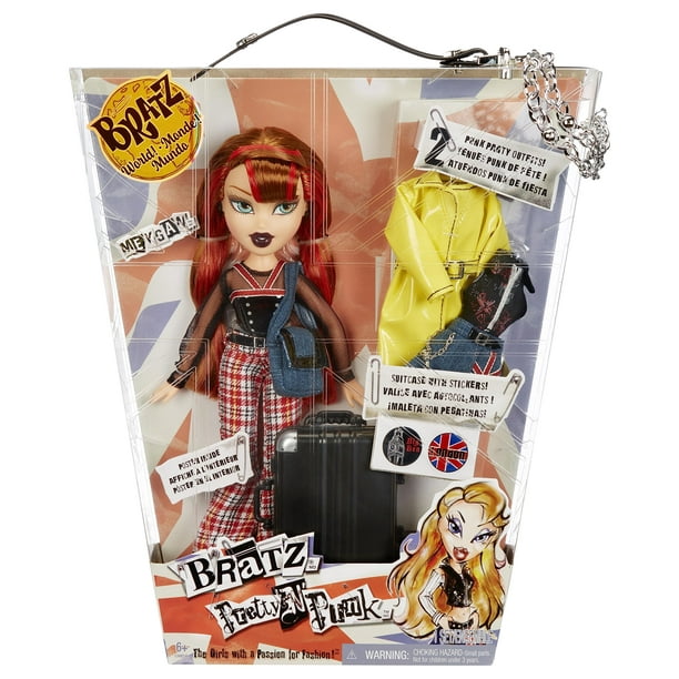 Bratz Pretty ‘N’ Punk Meygan Fashion Doll with Outfits and Suitcase,  Collectors Ages 10+