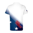 thumbnail image 2 of Men's USA 250th Anniversary Patriotic Polo Shirt American Flag Graphic Casual Short Sleeve America 250 Merchandise, 2 of 5