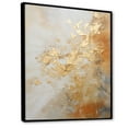 thumbnail image 2 of Designart "Magic Of Gold And White Marble Geode II" Abstract Marble Floater Framed Wall Art Prints, 2 of 5