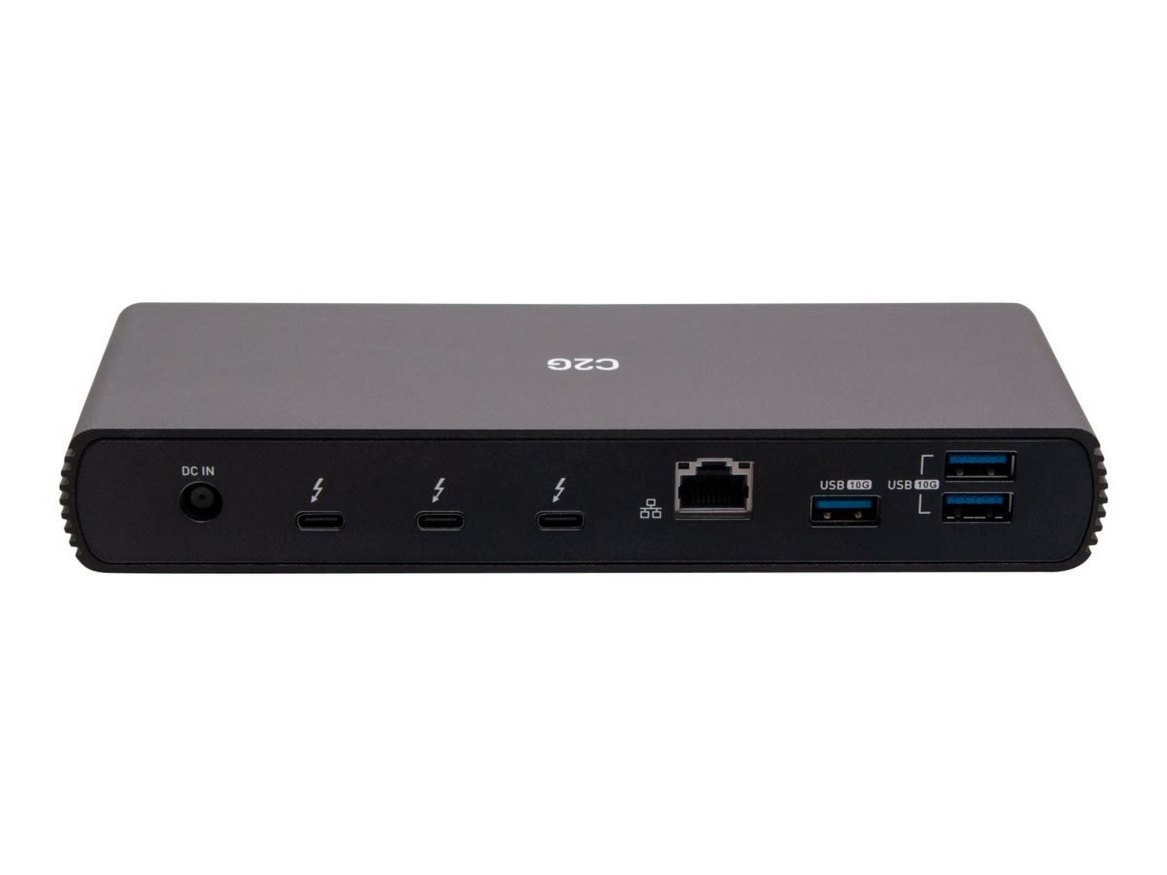 C2G Thunderbolt 4 USB C Dual Display Docking Station Ethernet 90W PD C2G54537