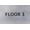 Brushed Aluminum, variant on ADA CENTRAL SIGNS - 6" X4" Floor 3 Sign - ADA Compliant Tactile Graphics Grade 2 Braille Text | Wall Mount Plastic Directional Assistance, Floor Number Sign for Office, Schools, Hospitals, Apartments