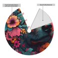 thumbnail image 2 of Yiaed Colorful Flower Dog A Print Christmas Tree Skirt , Tree SkirtsTree Mat for Christmas Winter Holiday Indoor Decorations-30", 2 of 7