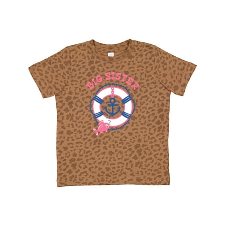 

Inktastic Nautical Big Sister Gift Toddler Toddler Girl T-Shirt