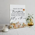 thumbnail image 2 of Fall is in the Air Autumn Seasonal Canvas Wall Art Prints,Watercolor Floral Pumpkins Paintings Prints,11x14 inches Artwork for Fall Themed Decor Bedroom Living Room Home Porch Decorations, 2 of 6