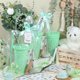 thumbnail image 2 of Premios baby shower juegos vasos plástico bolígrafo posavasos forma corazón mini cepillo polvo espejo bolsas regalo bodas novias, 2 of 7