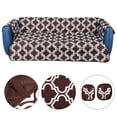 thumbnail image 2 of Polyester Pongee Imperméable à l'Eau Antidérapant Résistant Animal de Compagnie Canapé Coussin Ultrasonique Impression Animaux de Compagnie Lounge Mat PadDark Impression de Café Trois Personnes 167x190cm, 2 of 12