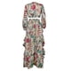 thumbnail image 4 of TRKIYQC Conjuntos de 2 uds de primavera y otoño para mujer, Tops cortos de manga larga con cuello en V y falda acampanada floral larga TRKIYQC moda, 4 of 6