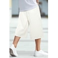 thumbnail image 6 of GINGTTO Men's Baggy Loose Fit Denim Shorts White 28, 6 of 9