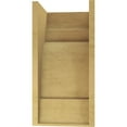 thumbnail image 4 of 11"W x 11"D x 22"H Wide New Brighton Rough Cedar Woodgrain TimberThane Corbel, Primed Tan, 4 of 6