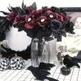 thumbnail image 5 of 10 Pcs Roses Artificielles Ensanglantées avec Bouquet de Fleurs en Forme d'Il Roses Blanches et Rouges 17 Pouces Fausses Roses Réalistes pour Arrangements Floraux Fêtes d'Halloween Décoration Maison, 5 of 5