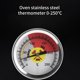 thumbnail image 5 of Termómetro Bimetálico Con Dial Grande Termómetro De Horno De Acero Inoxidable 0-250 Grados Celsius Termómetro De Puntero Medible Para El Hogar Restaurante Panadería Yuarrent TO004295-00, 5 of 5