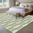 thumbnail image 5 of Decoration Art Washable Living Room Rugs 5'x7', Vintage Sage Green Knot Texture Decoration Low Pile Throw Large Area Rugs Non-Slip Sturdy Edge Binding Carpet for Dining Room Bedside Kitchen, 5 of 9