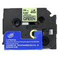 thumbnail image 2 of 6/Pack LM Tapes - Premium 1" Black Print on Bright Green Label (24mm 0.94 Laminated) Compatible with TZe-D51 P-touch Tape and comes with a great Tape Color/Size Guide for easy reordering., 2 of 2