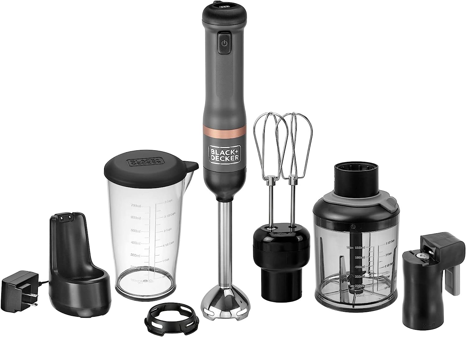 BLACK+DECKER Kitchen Wand Cordless Immersion Blender, 4 in 1 Multi Tool
