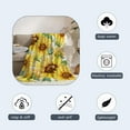 thumbnail image 3 of Sunflower Throw Blanket 50x60 Spring Summer Floral Blanket Throw Blanket for Couch Sofa Bed Soft Cozy Fuzzy Fleece Blankets Home Living Room Decoration Print Blanket 50 by 60, 3 of 6