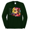 thumbnail image 2 of Wild Bobby Dean Russo A Dog Wags Its Tail With Its Heart Gratitude Pitbull Dog Lover Men Long Sleeve Shirt, Forest Green, Small, 2 of 5