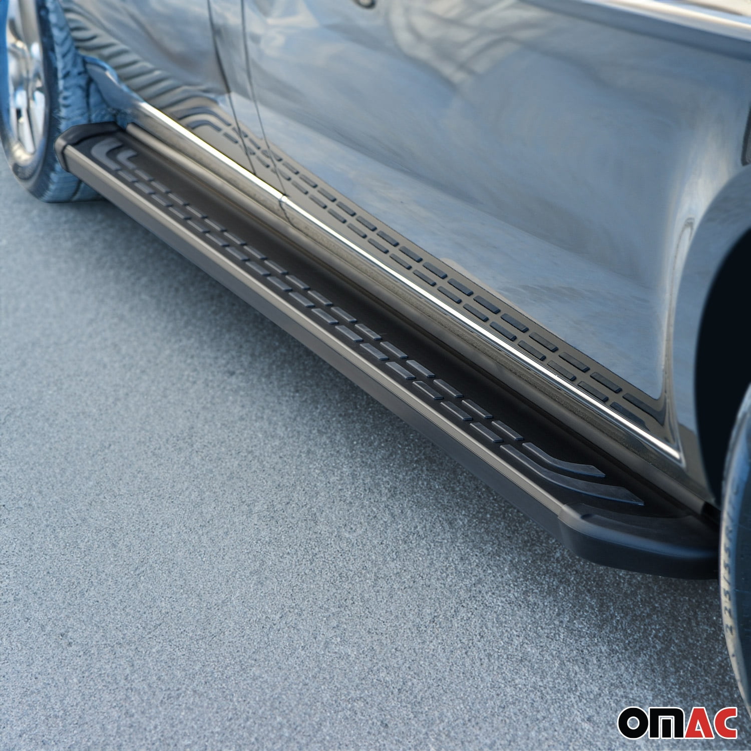 OMAC Nerf Bars Side Step Running Boards for Mazda CX-5 2017-2024 Black 2Pcs