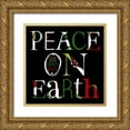 thumbnail image 1 of Longfellow Designs 20x20 Gold Ornate Wood Framed with Double Matting Museum Art Print Titled - Peace on Earth on Black, 1 of 4