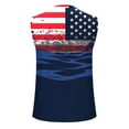 thumbnail image 5 of American Flag Tank Top 4th of July Tanks American Flag Tank Top Mens Mens American Flag Top Men's Vintage Printing Casual Fitness Sport Permeability V Neck Tank Tops, 5 of 5