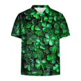 thumbnail image 4 of BiZtdJrK Ofertas Relampago de Hoy, Mens Short Sleeve Polos Shirts St Patricks Day Funny Printed Golf Shirts Casual Muscle Fit Tennis Tshirts Holiday Work Tops Multicolor XXL, 4 of 6