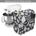 thumbnail image 2 of Fruits Stand Mixer Cover, Summer Foods Apple Banana Cherry Strawberry Lemon Branches Fresh, Kitchen Appliance Organizer Bag Cover with Pockets, 5 Quarts, Dark Blue White and Yellow, by Ambesonne, 2 of 4