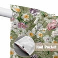 thumbnail image 4 of Sage Green Botanical Swag Valances for Windows 2 Pack, Kitchen Window Curtains 36 Inch Length, Spring Floral Summer Botanical Vintage Privacy Swag Curtains for Living Room/Bathroom 36"x36", 4 of 8
