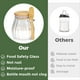 thumbnail image 5 of Azucarero con Tapa de Bambú y Cuchara, Azucarero, Tarro de Cristal para Accesorios de Cafetería, de Café, Cocina, 600Ml, 5 of 5