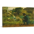 thumbnail image 1 of ARTCANVAS Garden Scene 1854 Canvas Art Print by Jean-Francois Millet - Size: 60" x 40" (1.50" Deep) (3-Piece), 1 of 9