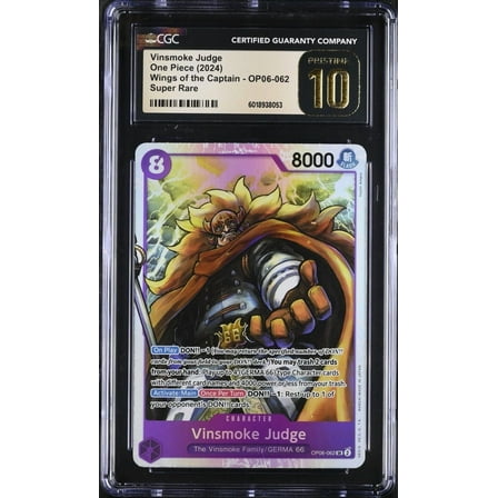 BANDAI HOBBY One Piece Vinsmoke Judge CGC Pristine 10 Trading Card