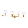 thumbnail image 5 of Collier 4 light Brass and Clear glass Wall sconce, 5 of 5