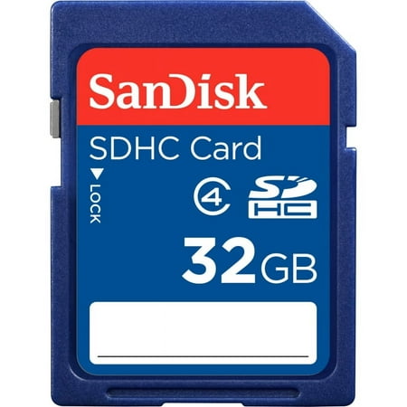 SanDisk 32GB SDHC Flash Memory Card - C4, SD Card - SDSDB-032G-B35