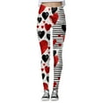 thumbnail image 4 of Afdoent Women's Leggings Ladies Valentine Day Heart Printed Tights Lifting Fitness Exercise Leggings Yoga Pants Fashion, 4 of 5